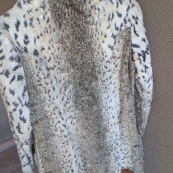 Leopard Print Faux Fur Coat - Picture 4 of 5